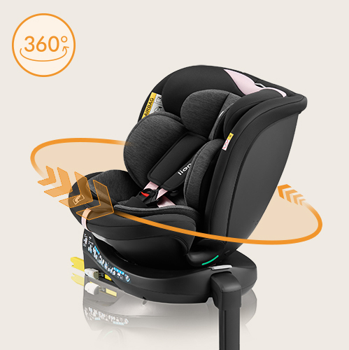 Lionelo Navy i-Size Black Pink — Kindersitz